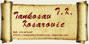 Tankosav Košarović vizit kartica